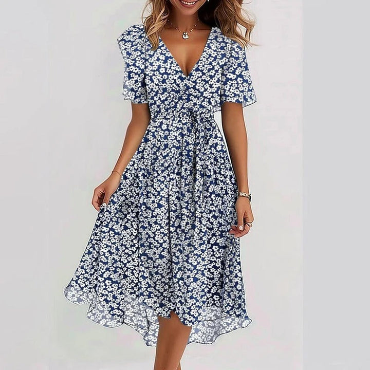 Desiree - Robe Midi Élégante et Colorée
