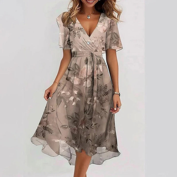 Desiree - Robe Midi Élégante et Colorée