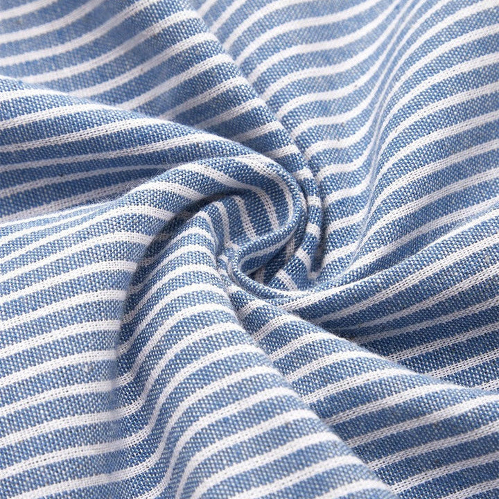 Carmen – Robe Midi en Coton Rayé