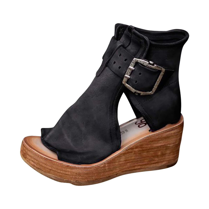 Jiana - Sandales en cuir éco fait main