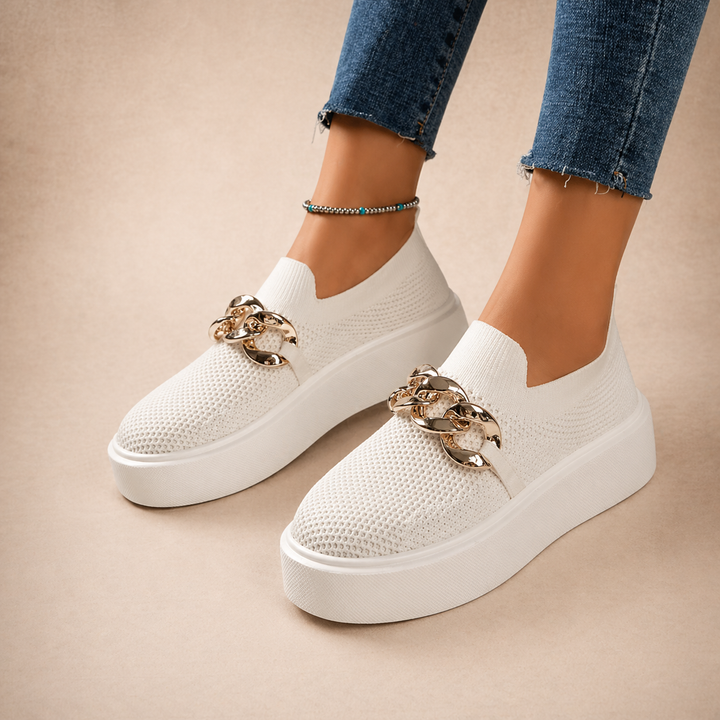 Scarlett - Mocassins avec Détail de Chaîne Métallique