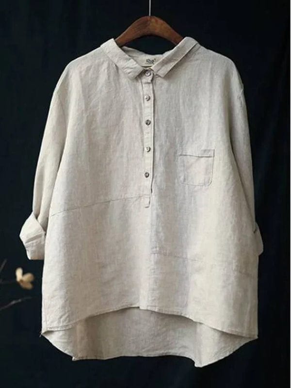 Emma - Blouse d'été en lin élégante