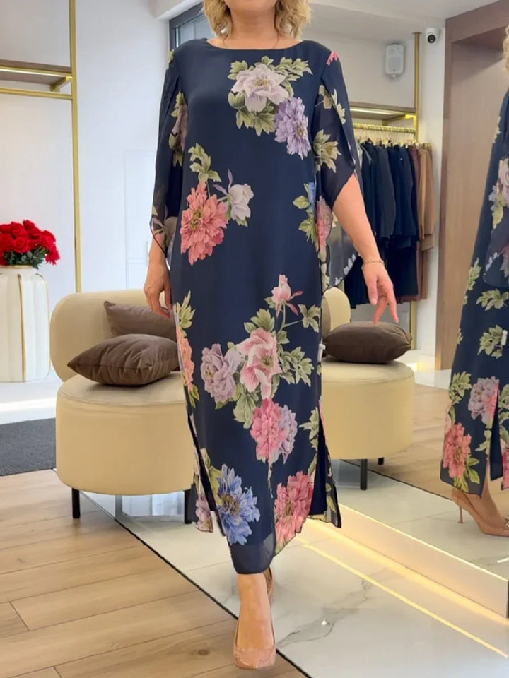 Saylor - Robe Maxi en Chiffon Floral Léger