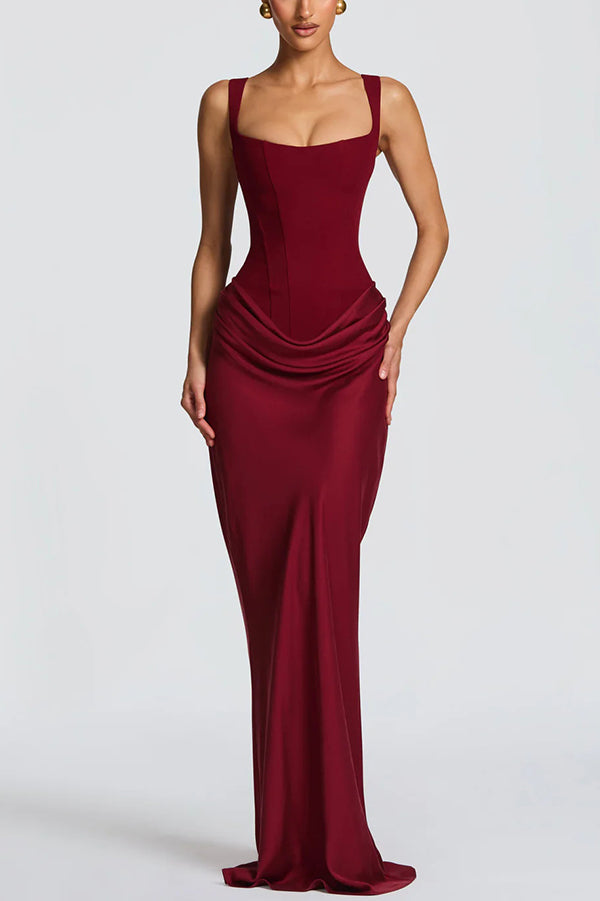 Louisse – Robe Maxi avec Décolleté Carré