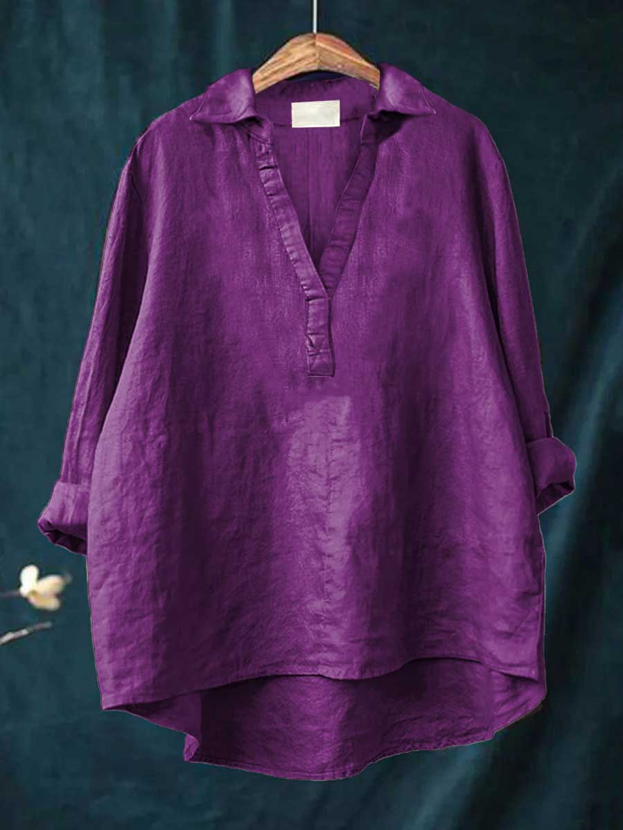 Charlotte - Blouse d'été élégante en lin