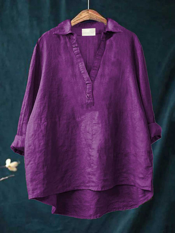 Charlotte - Blouse d'été élégante en lin