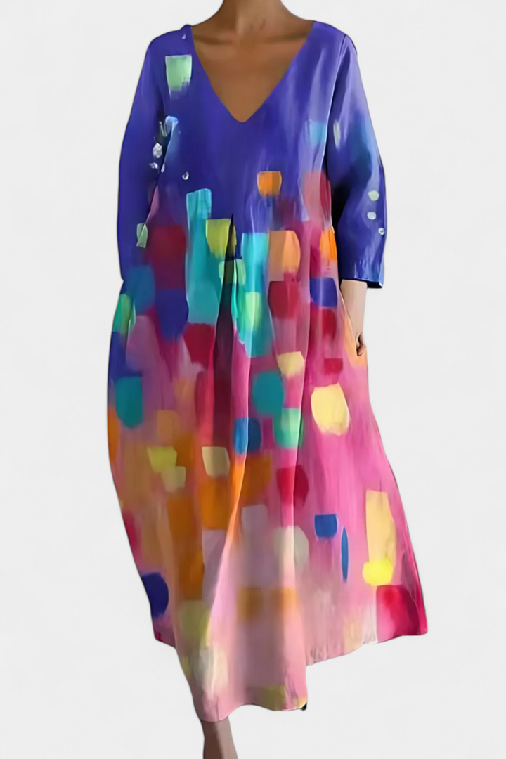 Isalinde | Robe V-neck Confortable