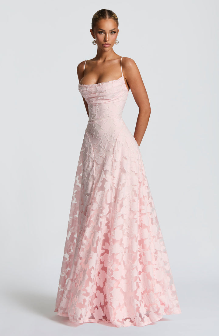 Deena - Robe Bustier en Dentelle Longue