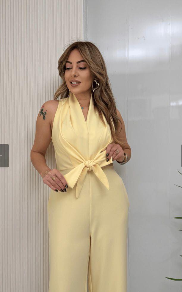 Fiona - Combinaison élégante à jambes larges