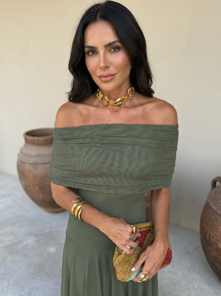 Arabella – Robe Midi Élégante Épousant les Formes