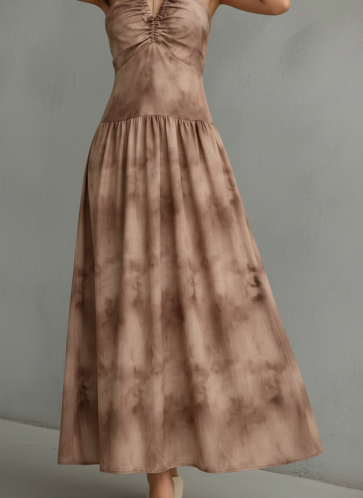Valentina | Robe Maxi Florale avec Épaules Dénudées