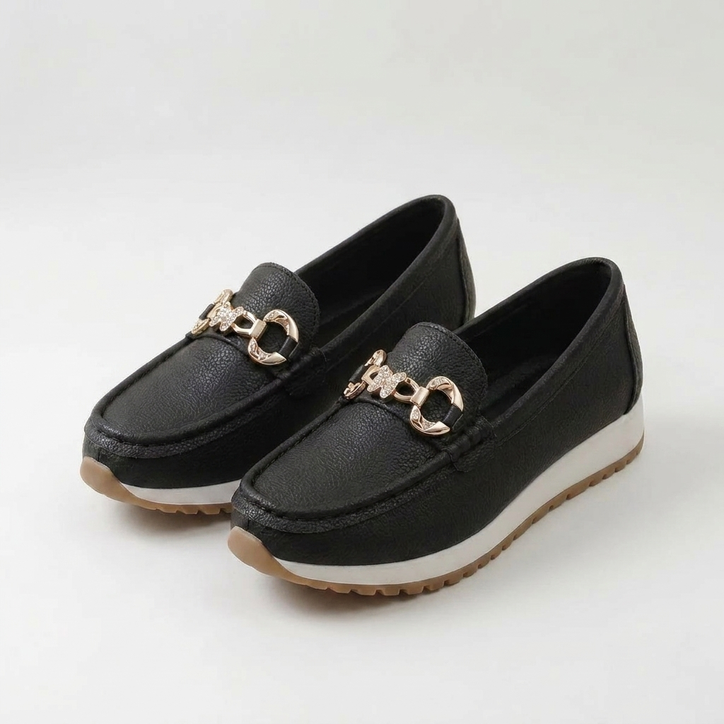 Hannah - Mocassins à Boucle Papillon Décontractés