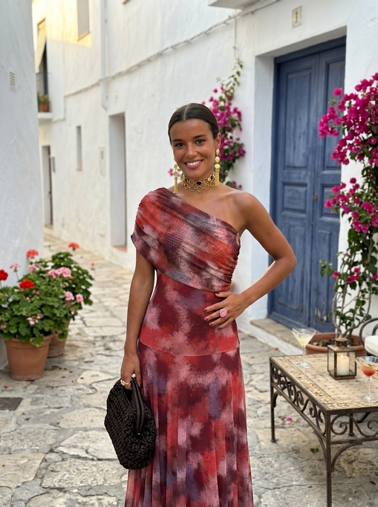 Mia - Robe Maxi Élégante à Épaules Dégagées