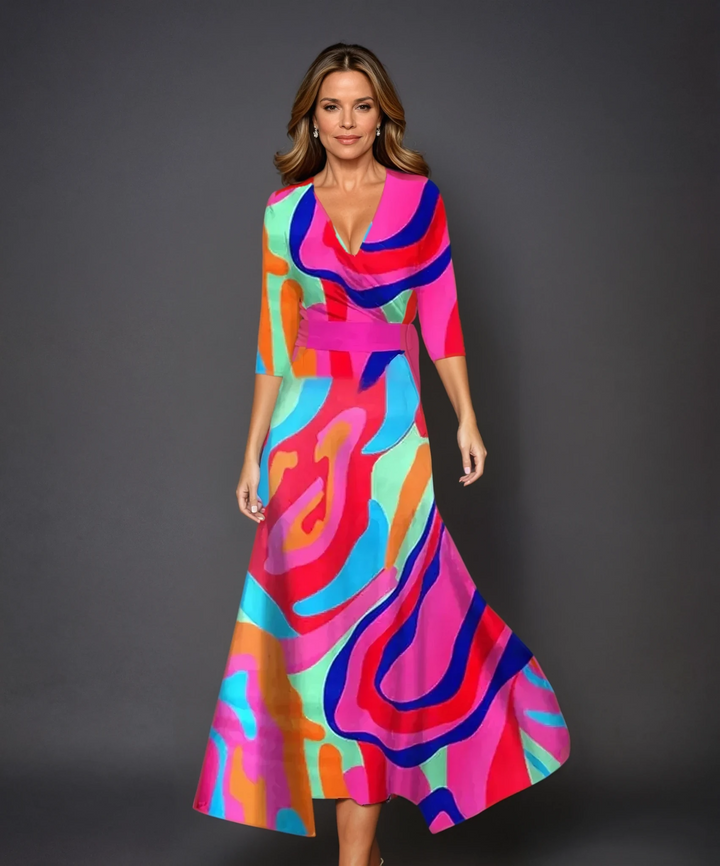 Nikki - Robe Chic avec Imprimé Floral