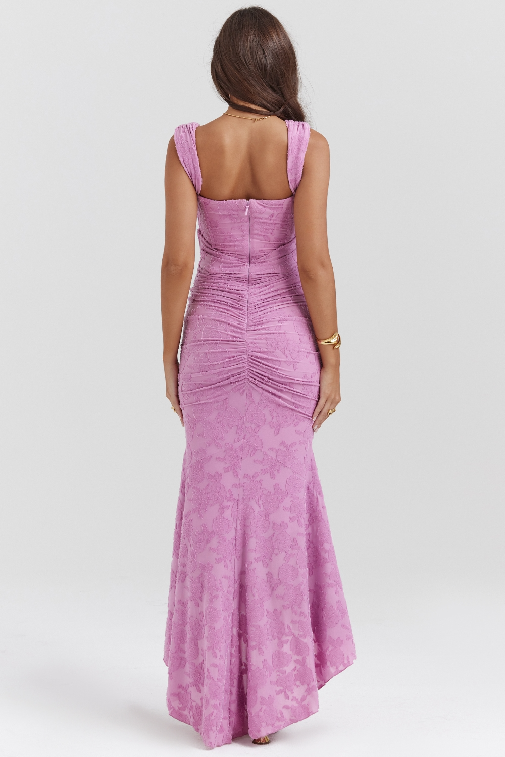 Noemi - Robe Maxi en Dentelle et Drapée