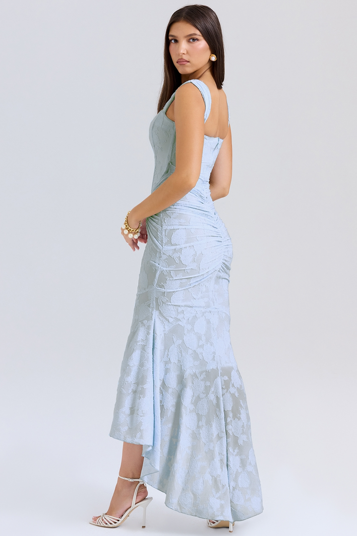 Noemi - Robe Maxi en Dentelle et Drapée