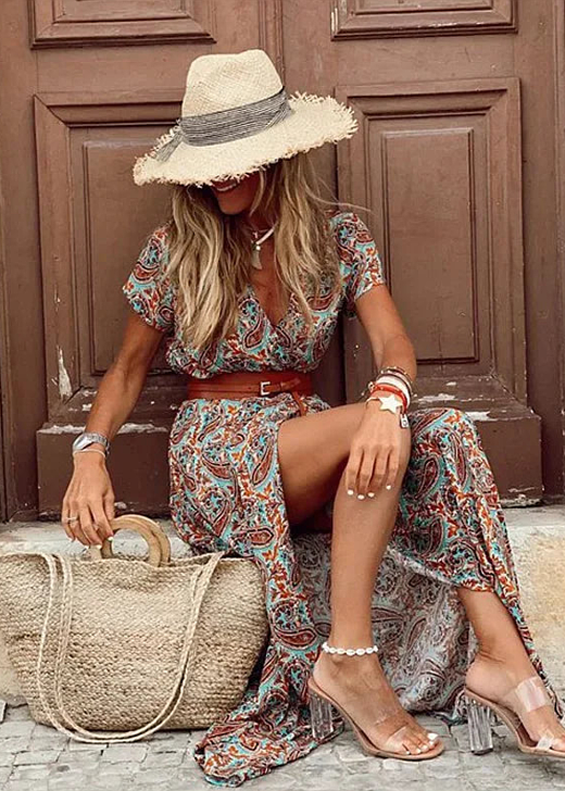 Bella – Robe maxi boho aérienne
