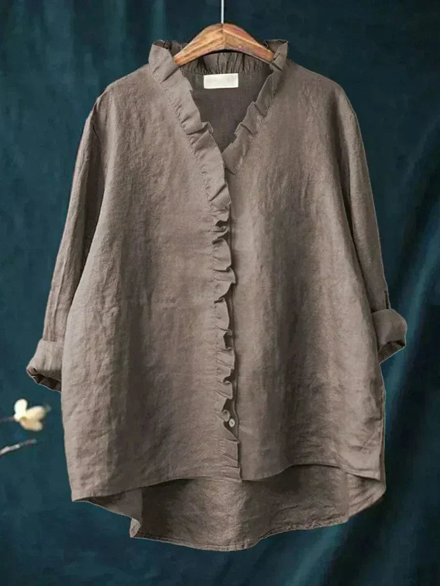 Lani - Blouse d'été en lin élégante