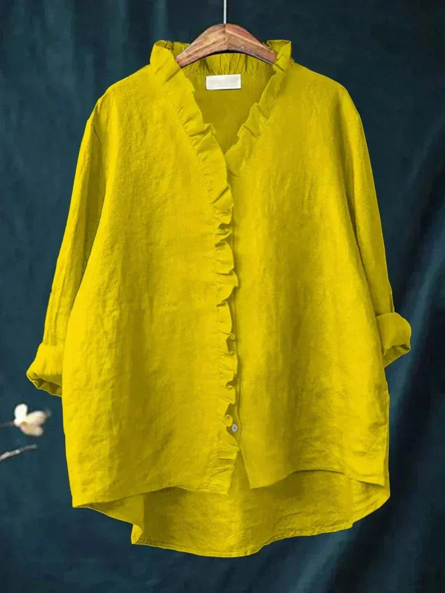 Lani - Blouse d'été en lin élégante