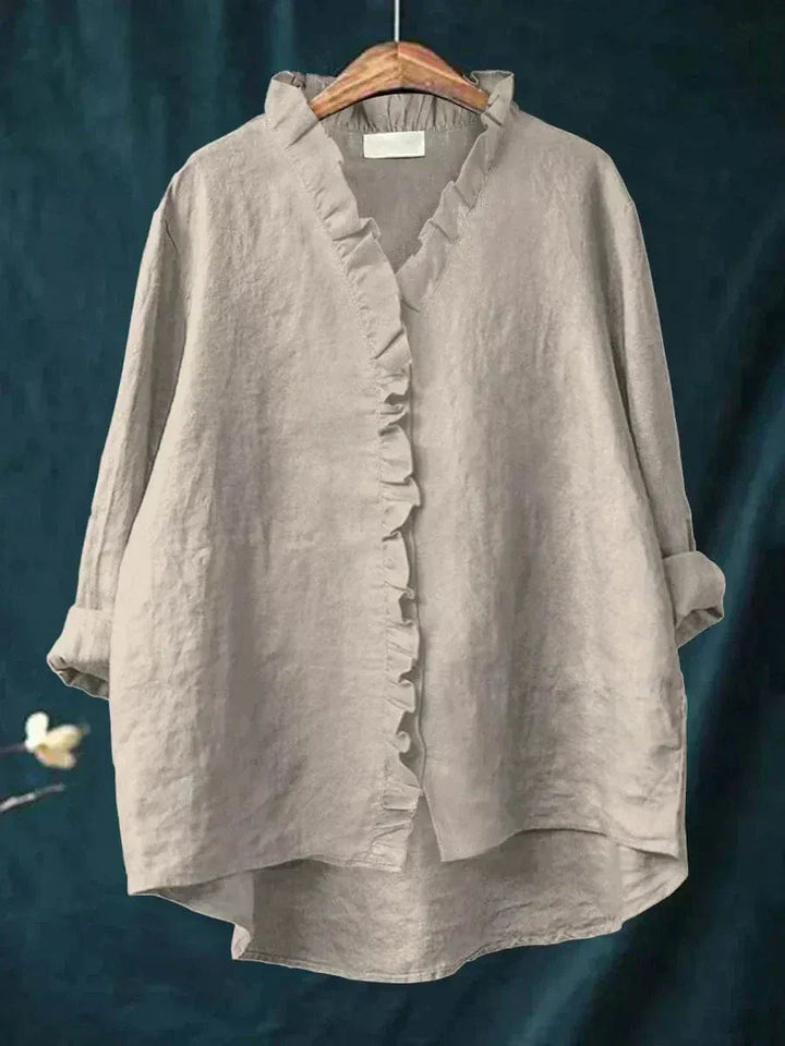 Lani - Blouse d'été en lin élégante