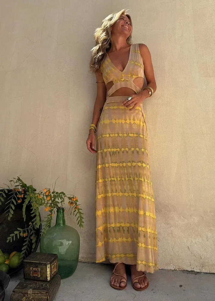 Yssa – Robe Maxi Wrap Tie-Dye