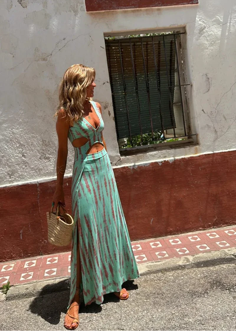 Yssa – Robe Maxi Wrap Tie-Dye