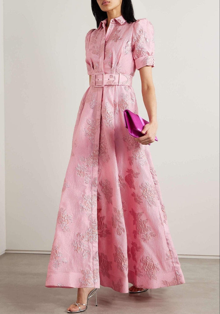 Bella - Robe avec Manches Courtes Bouffantes