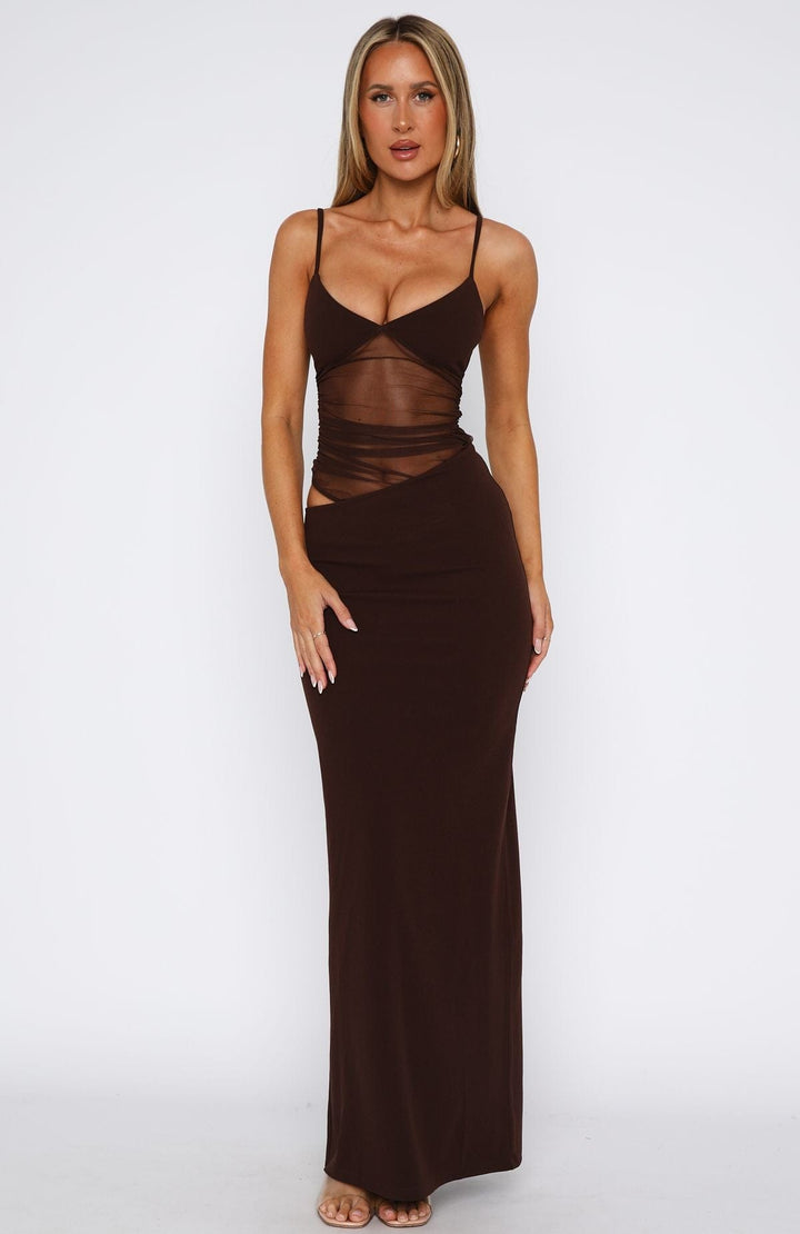 Lyca - Robe Maxi Élégante avec Découpes