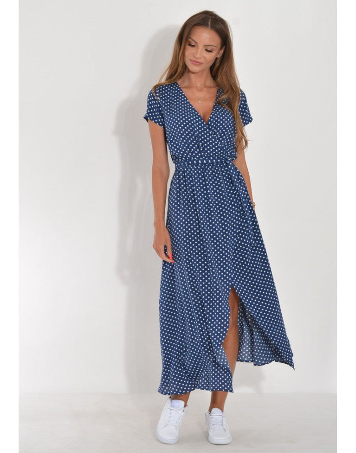 Hailey - Robe Florale Élégante à Col V