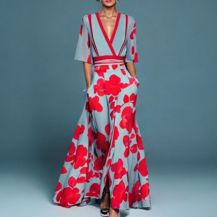 Robe en Viscose Élégante - Rose