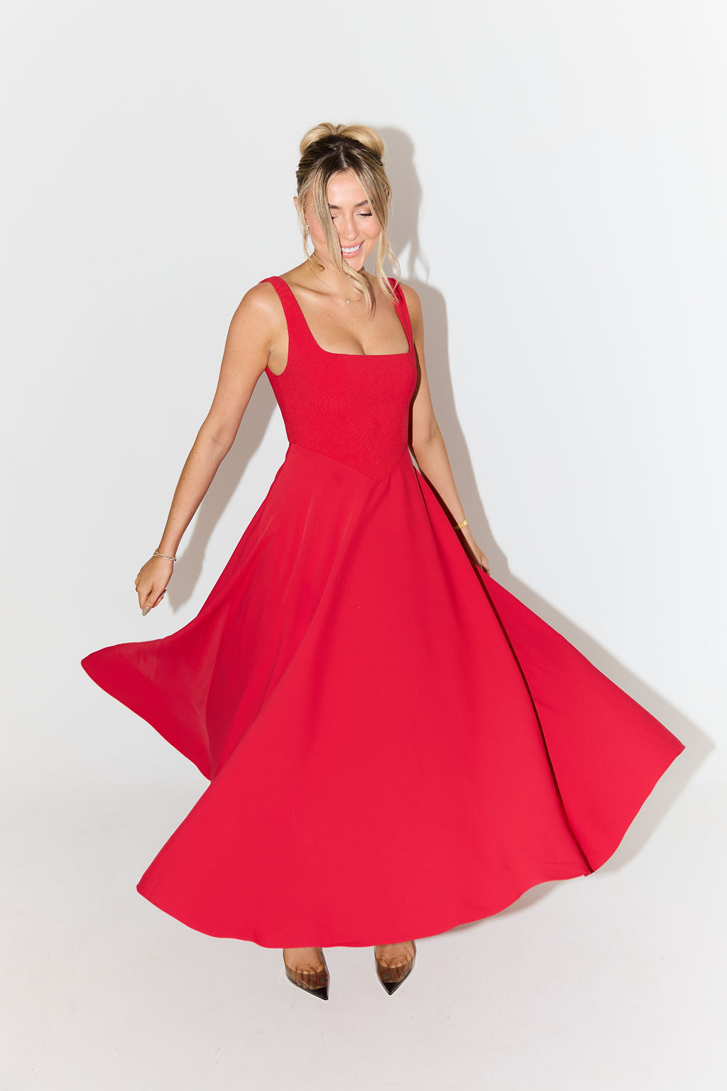 Leah - Robe Midi Flottante Intemporelle