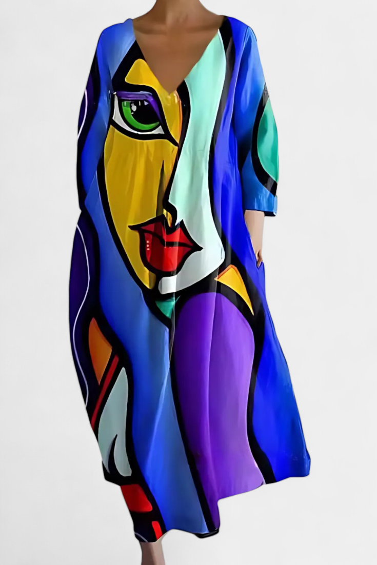 Isalinde | Robe V-neck Confortable