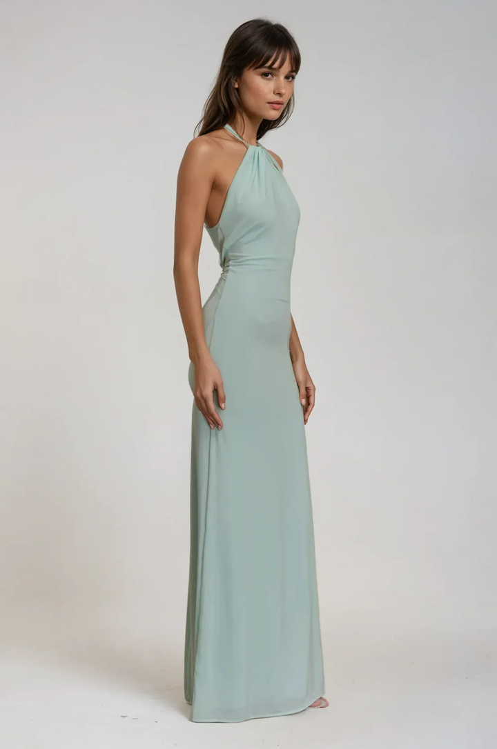 Jaiga – Robe Maxi Halter pour l'Élégance d'Été