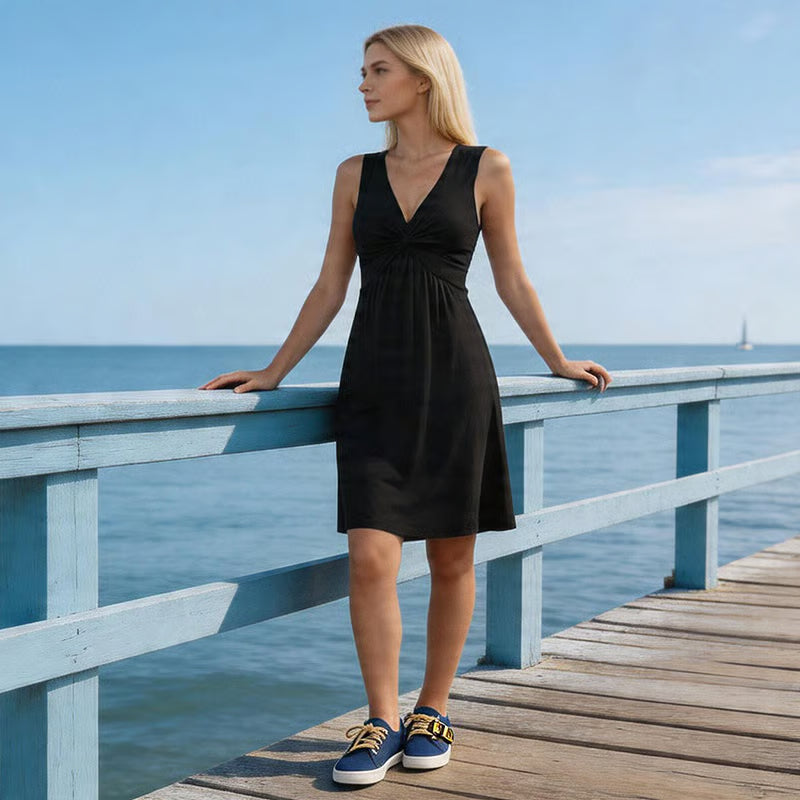 Laura - Robe A-Line sans manches flatteuse