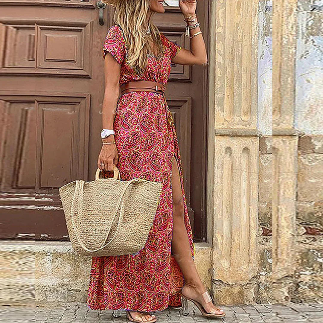 Bella – Robe maxi boho aérienne