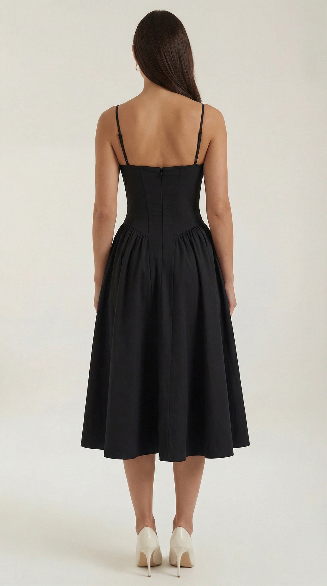 Patrice – Robe Midi Floral avec Corset