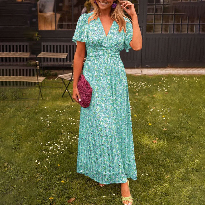 Amelia™ - Robe Maxi Florale Élégante