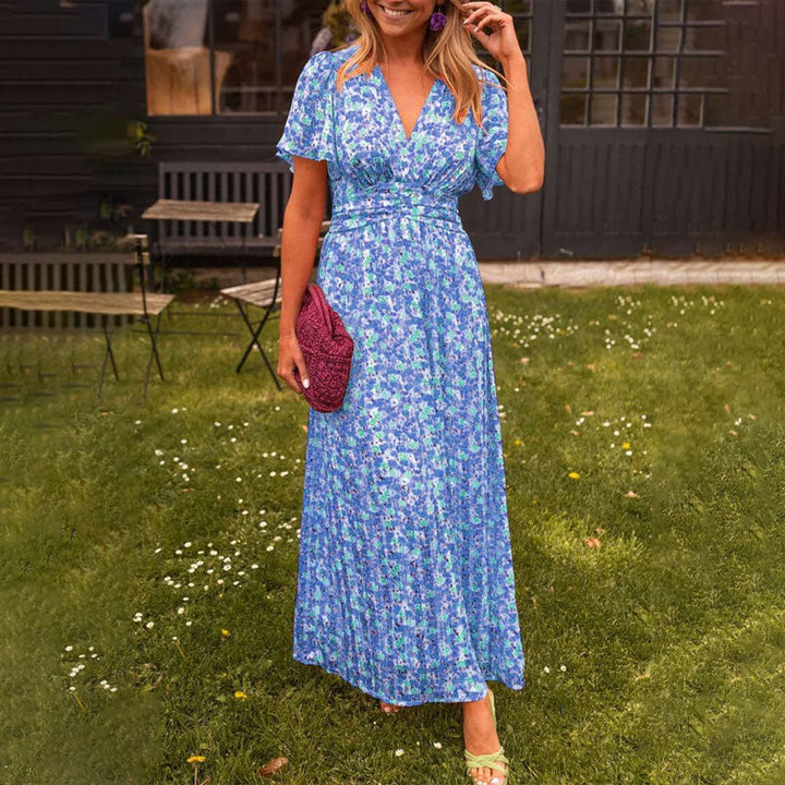 Amelia™ - Robe Maxi Florale Élégante