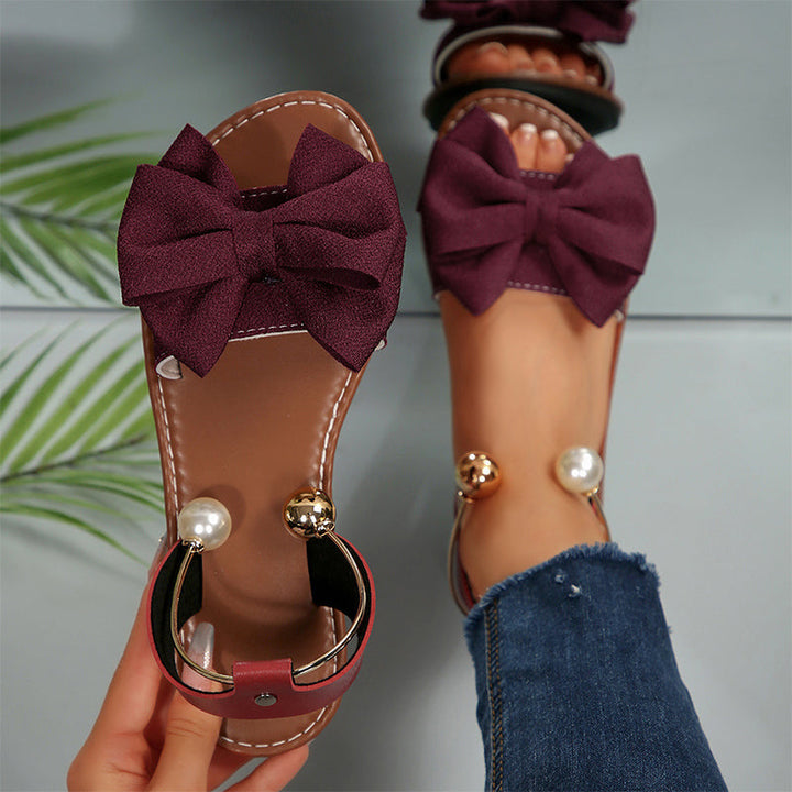 Maybelle - Sandales Élégantes avec Détails en Perles