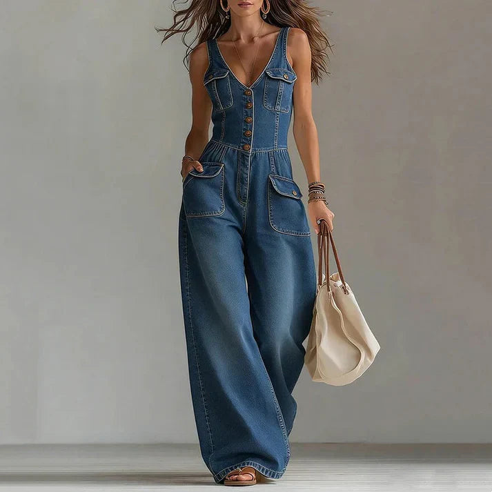 Nicolle - Combinaison en Jean Sans Manches