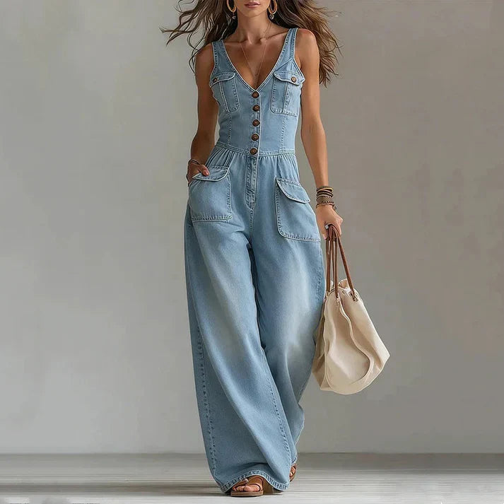 Nicolle - Combinaison en Jean Sans Manches