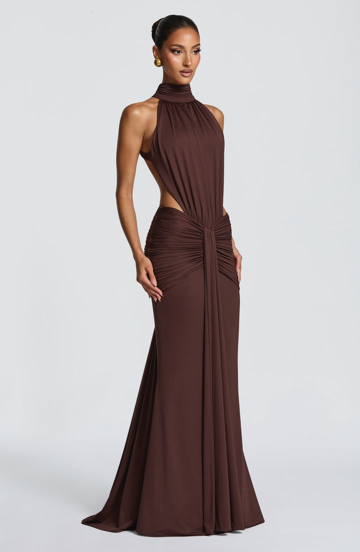 Luna - Élégante Robe en Soie Sans Dos