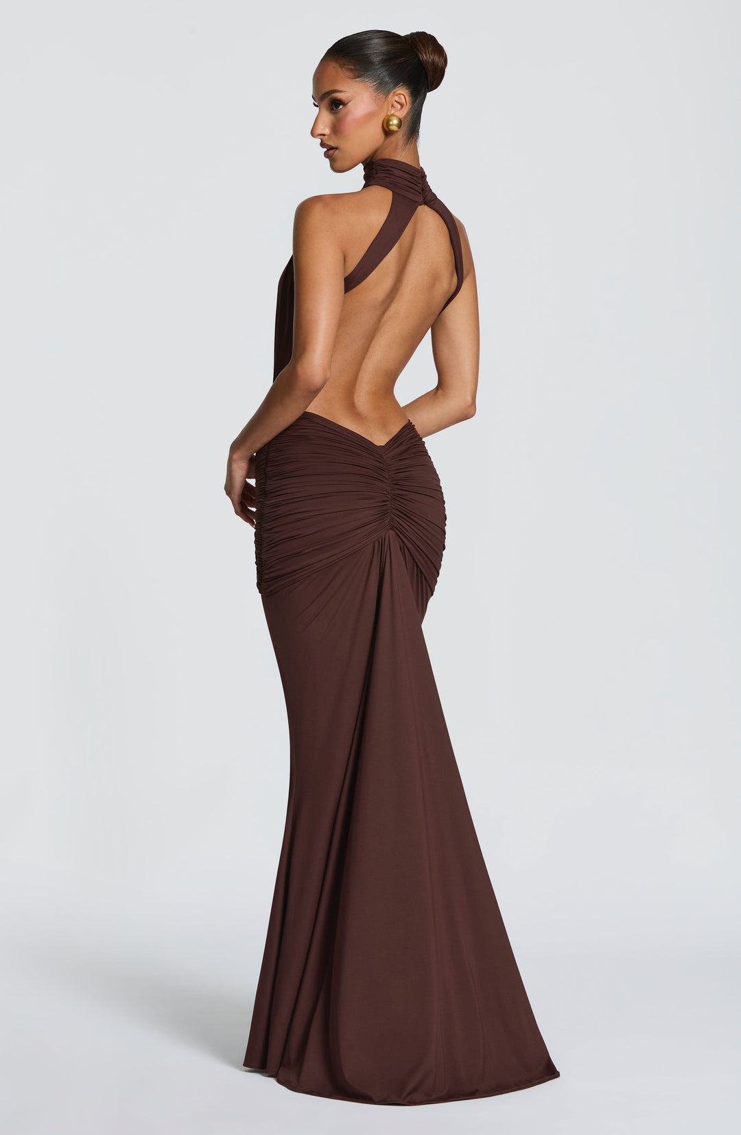 Luna - Élégante Robe en Soie Sans Dos