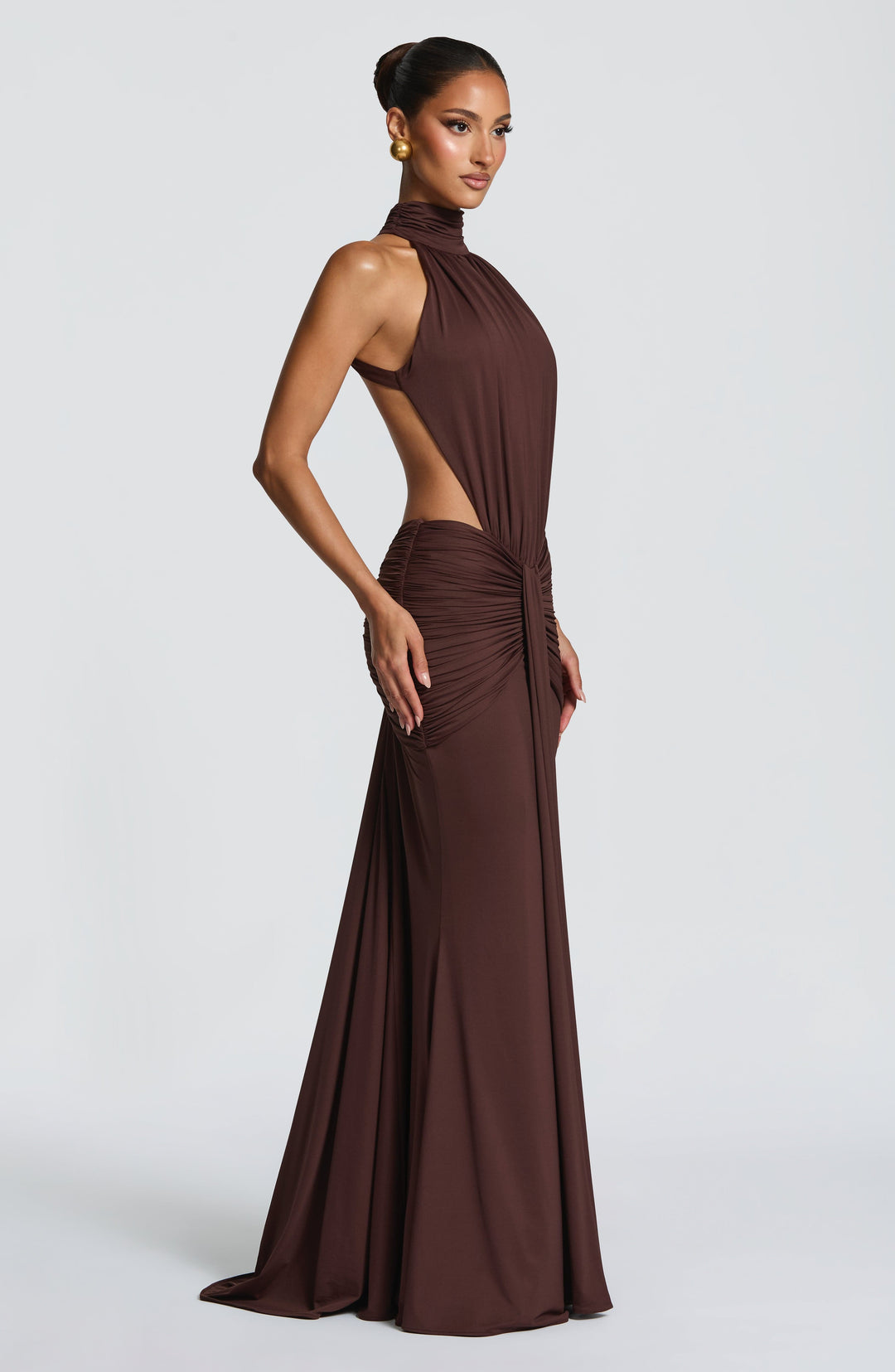 Luna - Élégante Robe en Soie Sans Dos