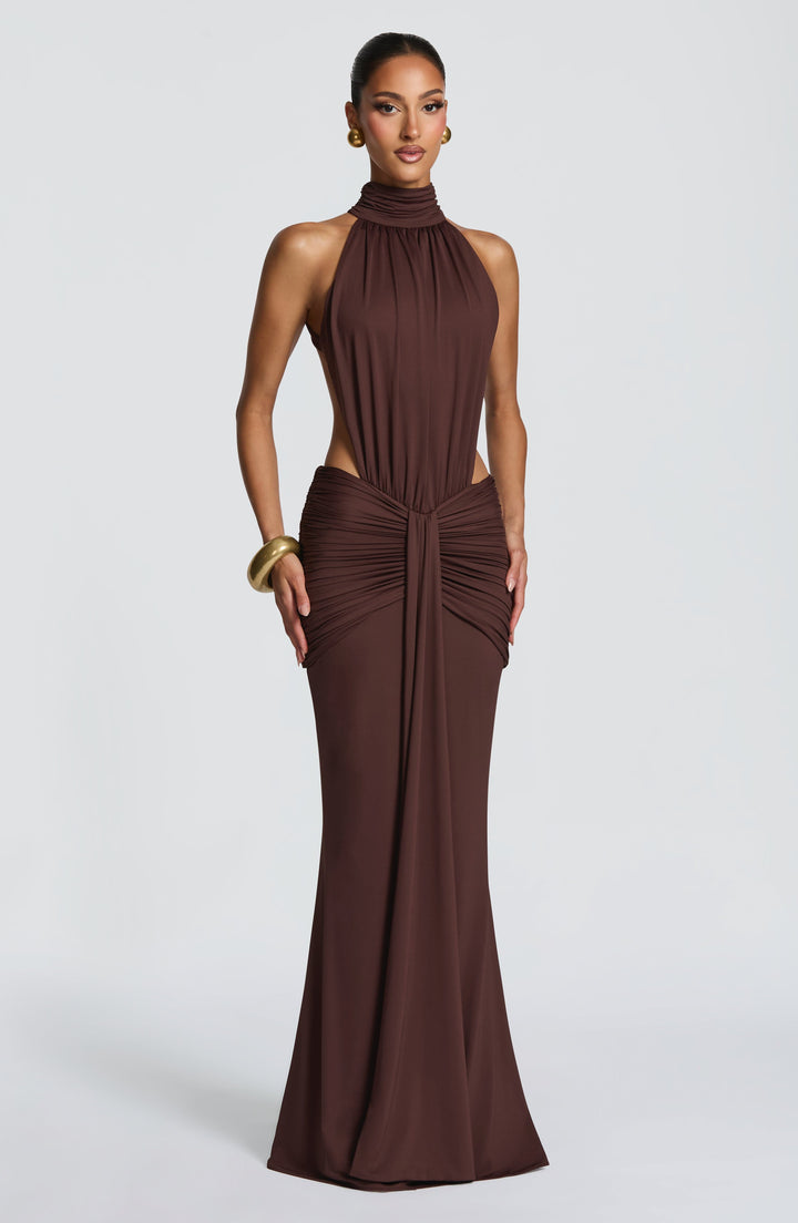 Luna - Élégante Robe en Soie Sans Dos
