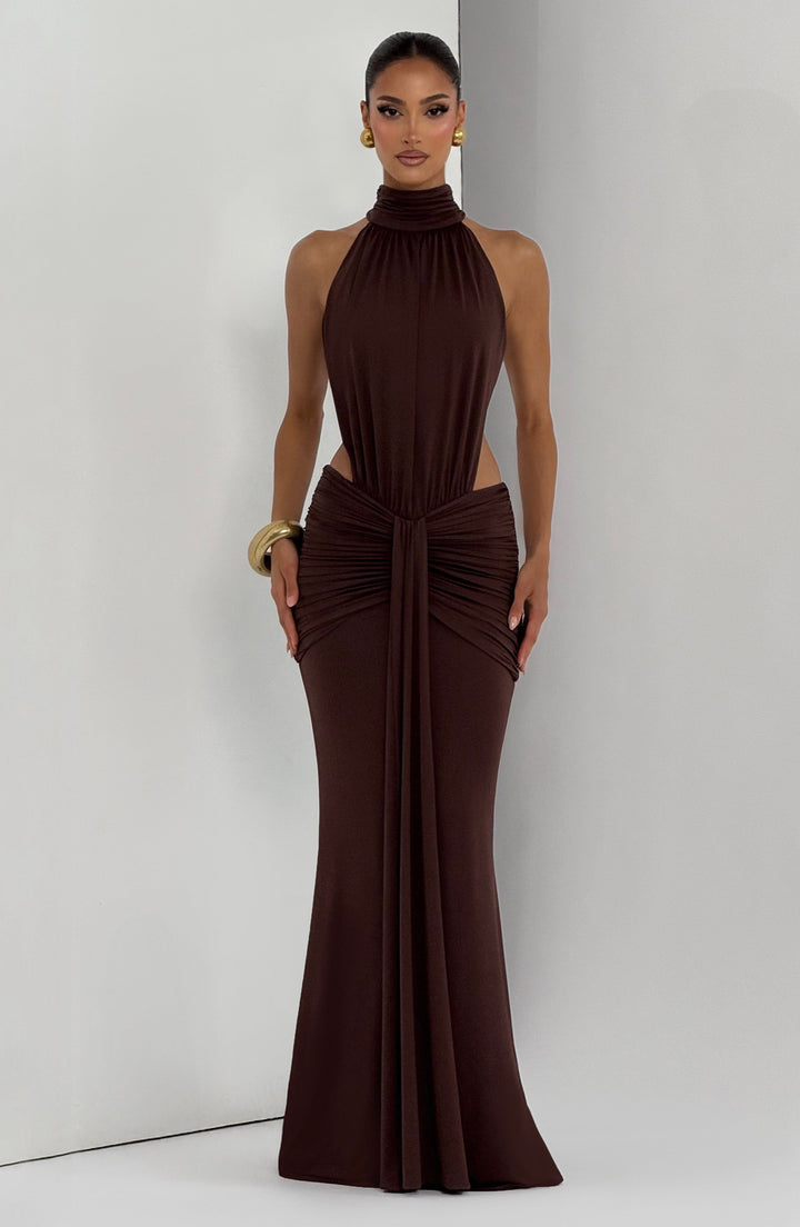 Luna - Élégante Robe en Soie Sans Dos