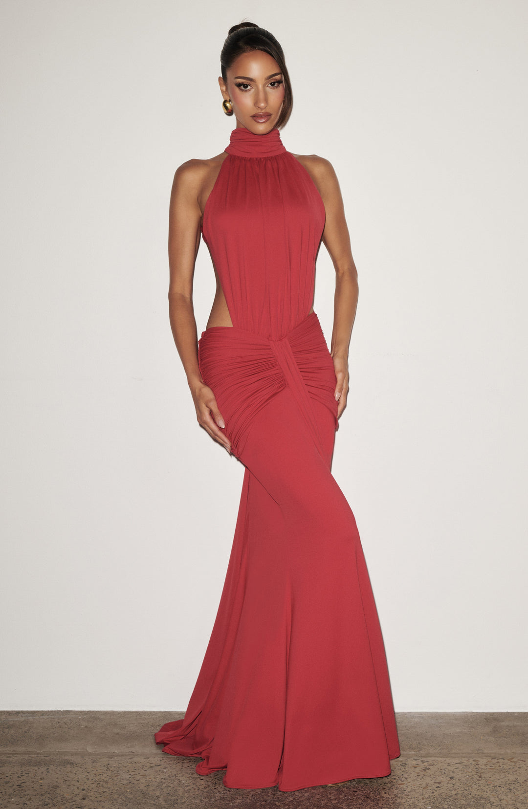 Luna - Élégante Robe en Soie Sans Dos