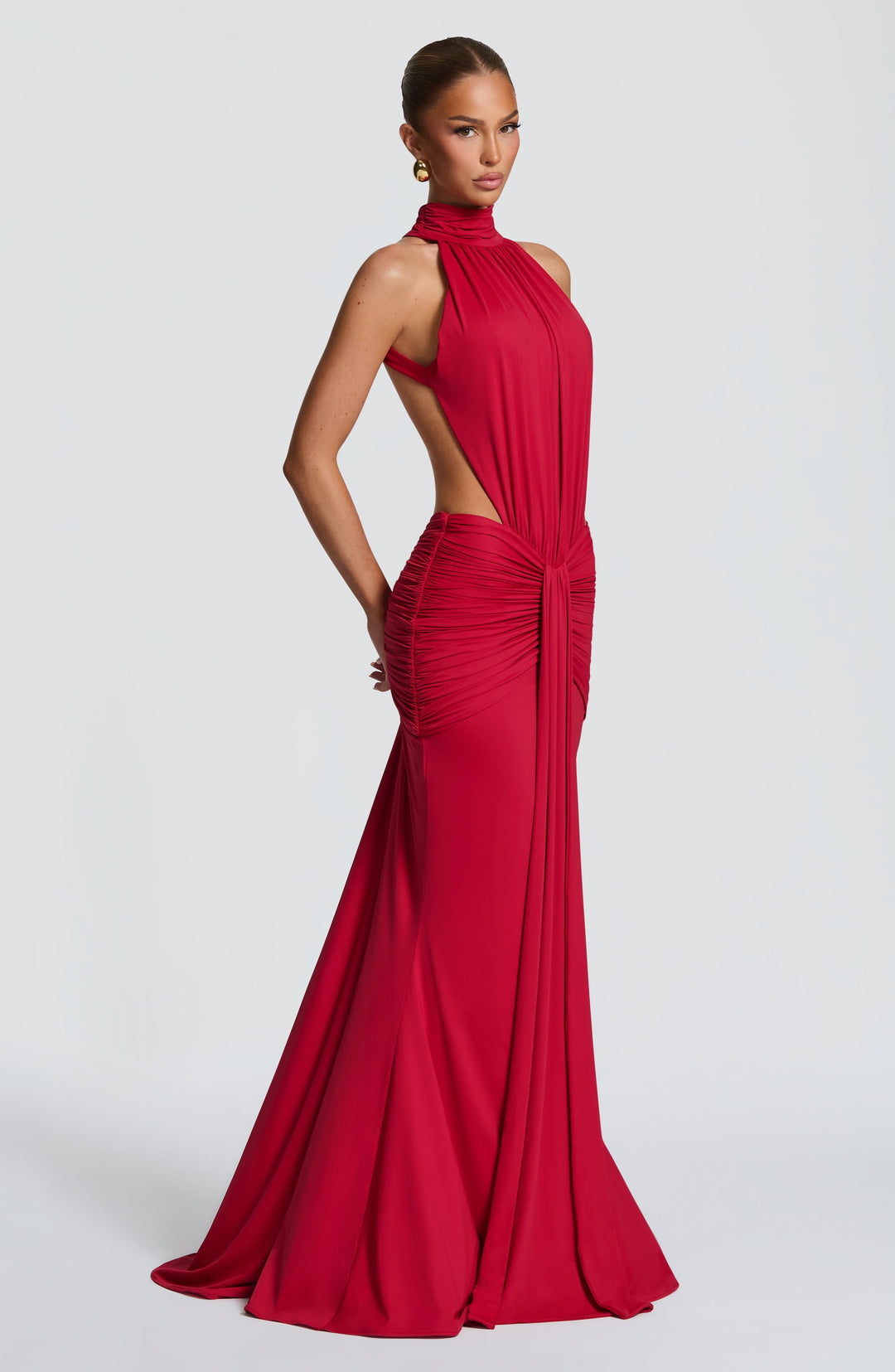 Luna - Élégante Robe en Soie Sans Dos