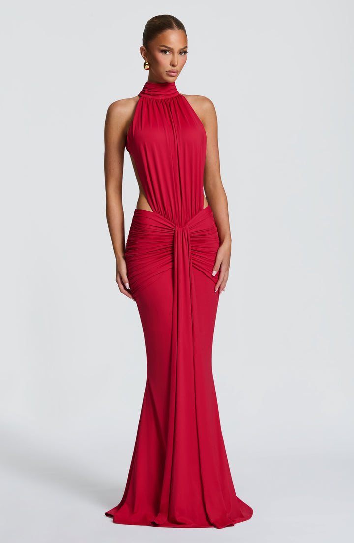 Luna - Élégante Robe en Soie Sans Dos