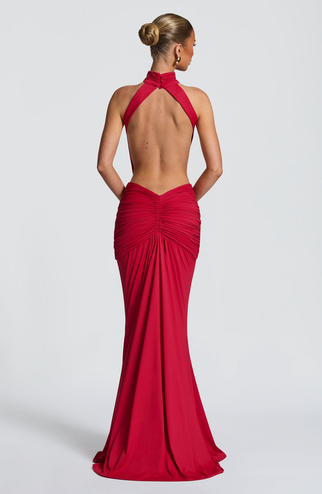 Luna - Élégante Robe en Soie Sans Dos